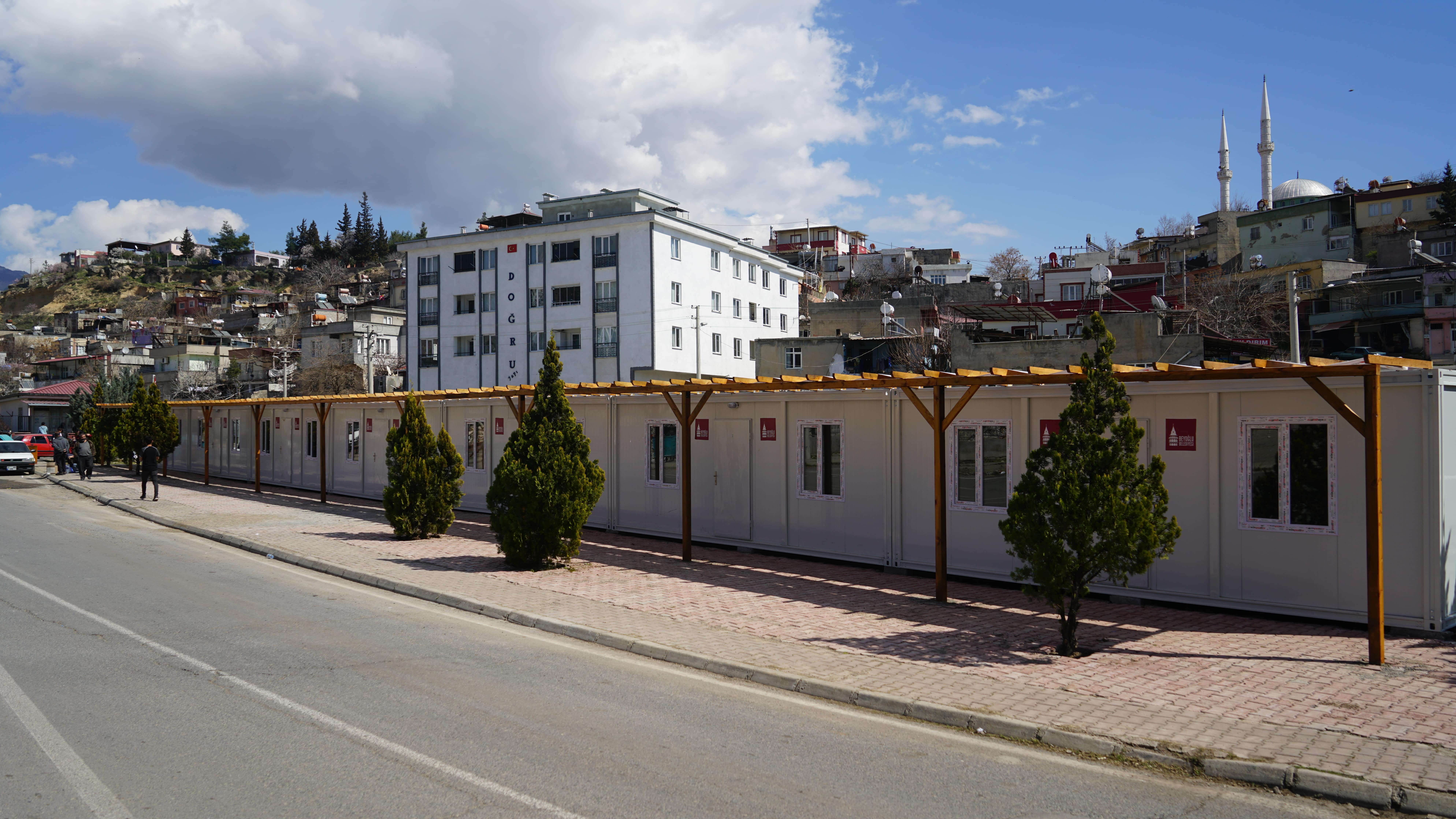 Kahramanmaraş’ta prefabrik çarşı hizmete hazır