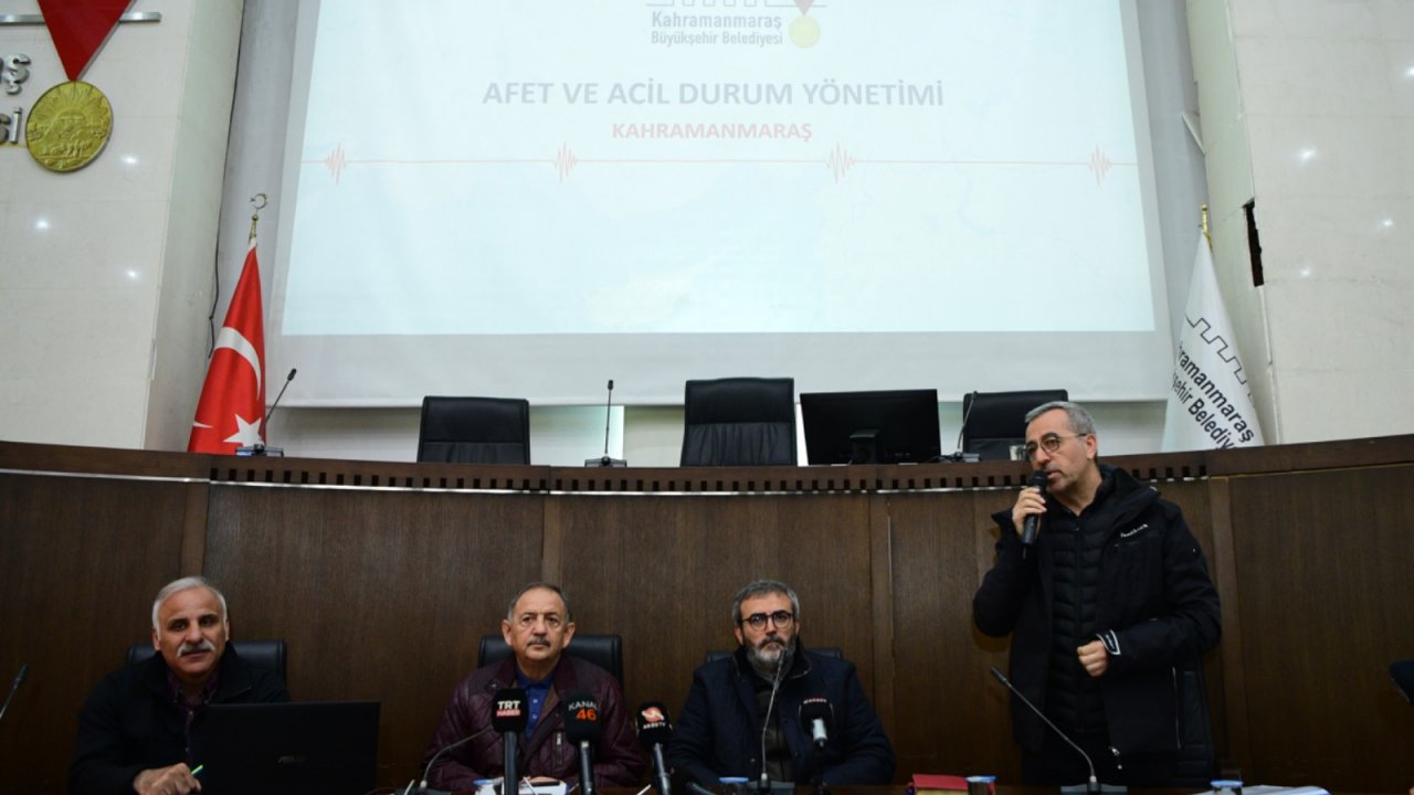 Kahramanmaraş’ta Yürütülen Afet ve Acil Durum Çalışmaları Değerlendirildi