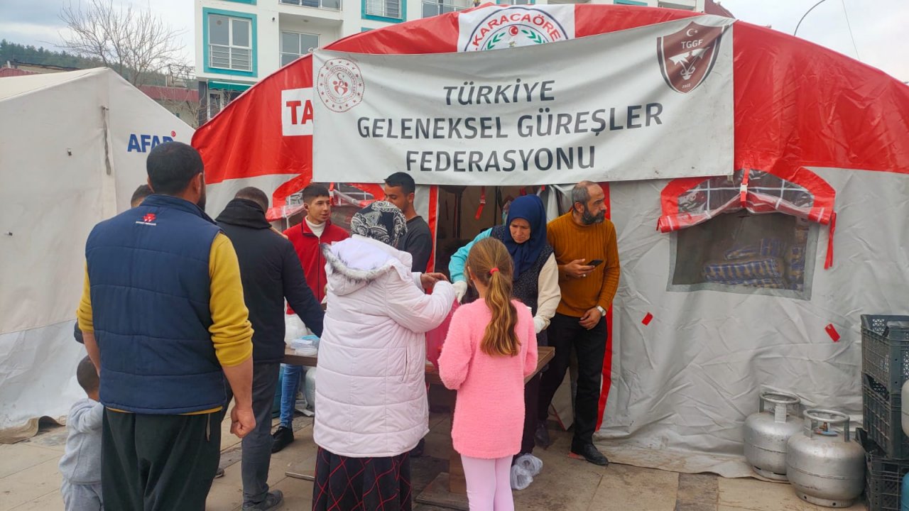 Türkiye Geleneksel Güreşler Federasyonu Deprem Bölgesinde!