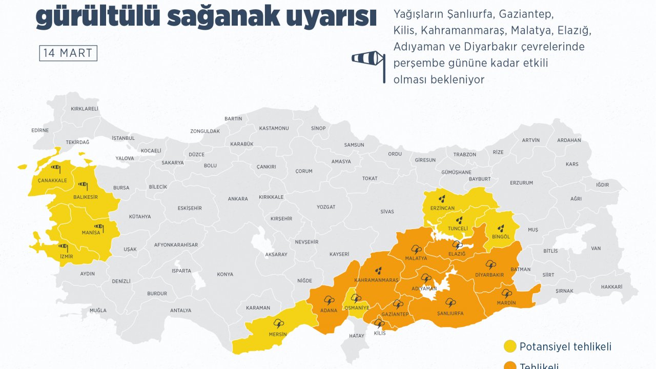 Meteoroloji'den depremlerden etkilenen 8 il için gök gürültülü sağanak uyarısı!