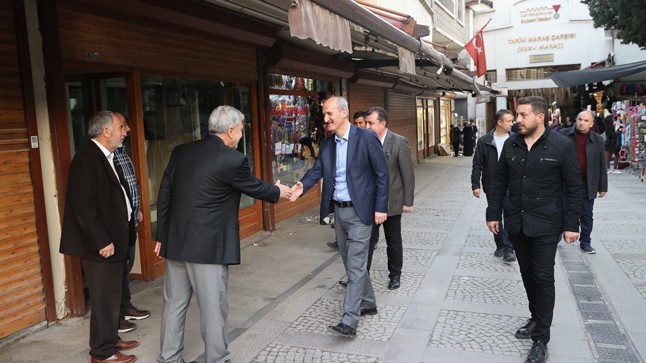 Başkan Okay, Kapalı Çarşı Esnafını Ziyaret Etti