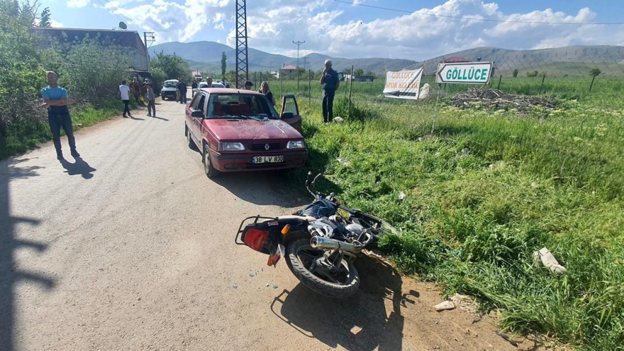 Kahramanmaraş’ta otomobil ile motosiklet çarpıştı! 2 yaralı