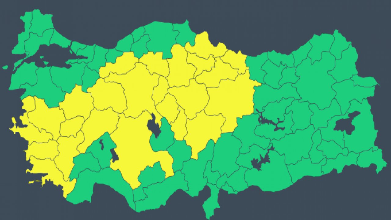 Meteoroloji’den 24 il için sarı kodlu uyarı