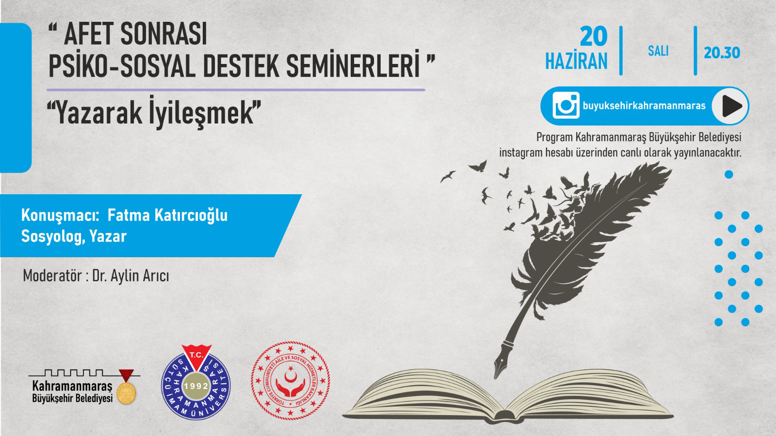 Kahramanmaraş’ta Afet Sonrası ‘Yazarak İyileşmek’ Semineri