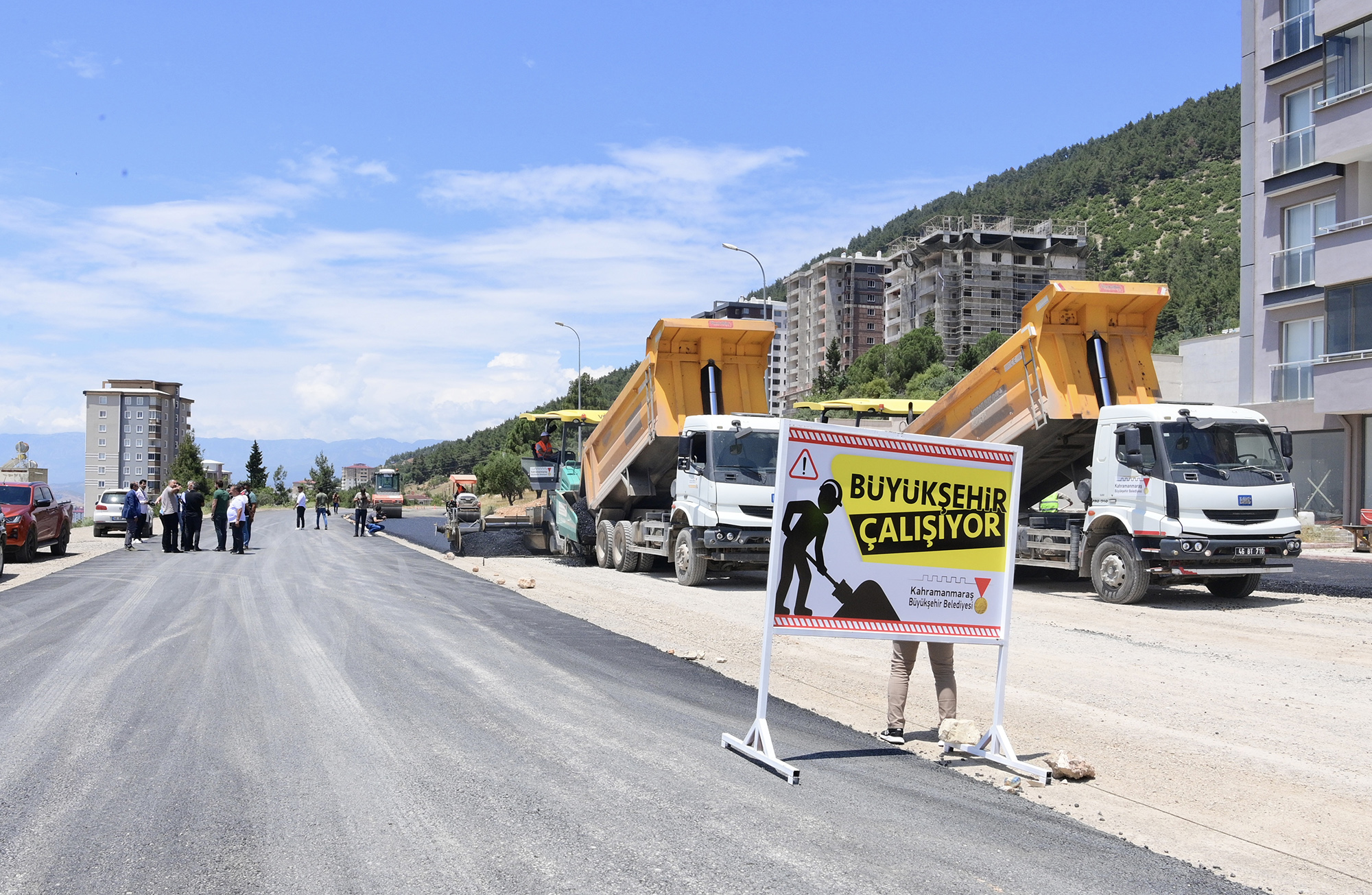 Kahramanmaraş’ta Cumhuriyet Mahallesi’nin Yeni Yolu Tamamlanıyor