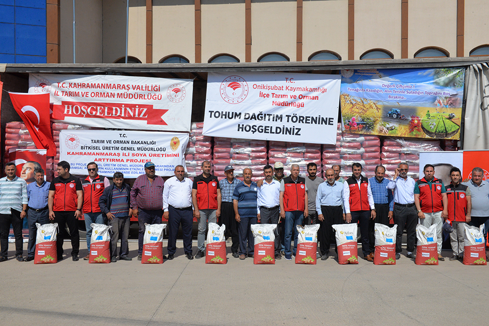 Kahramanmaraş’ta soya tohumu dağıtıldı!