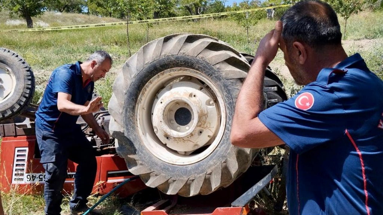 Kahramanmaraş’ta kullandığı traktörün altında can verdi!