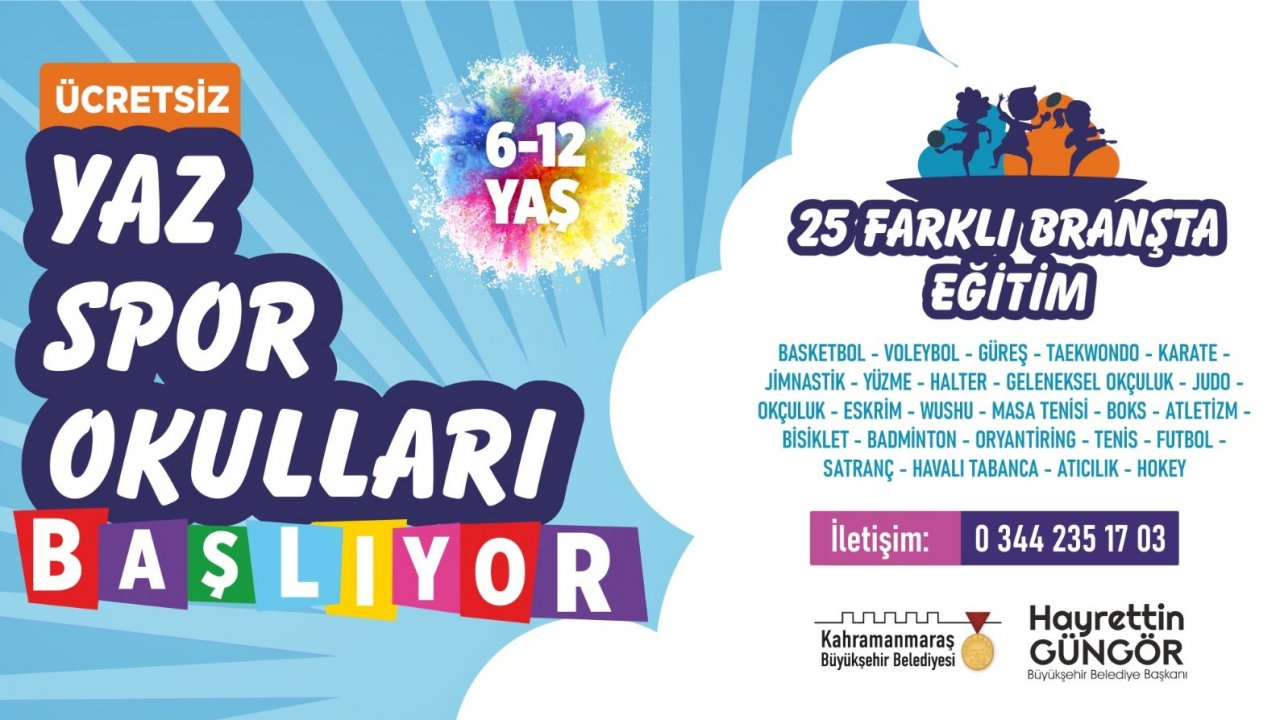 Kahramanmaraş’ta 25 branşta eğitim verilecek!