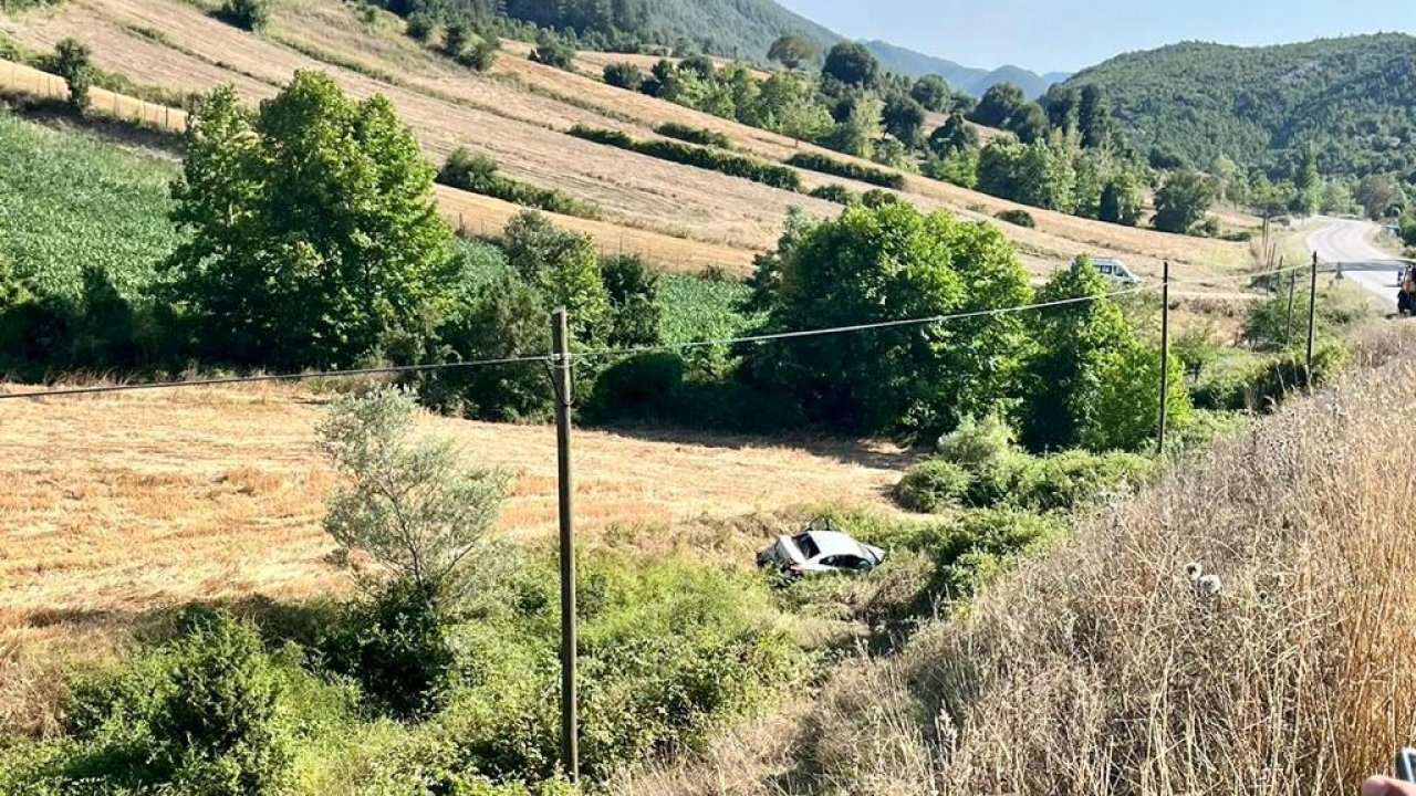 Kahramanmaraş’ta otomobil dere yatağına uçtu!