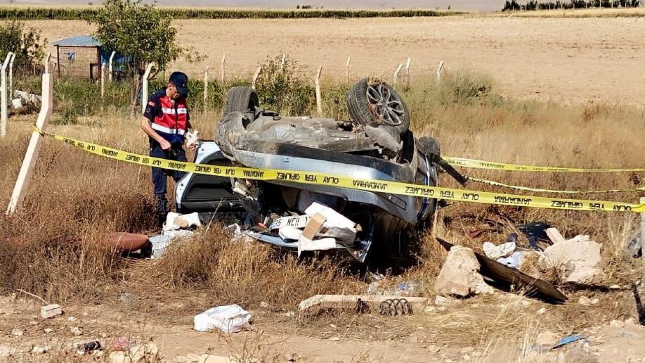 Kahramanmaraş’ta otomobil takla attı! 1 kişi hayatını kaybetti!