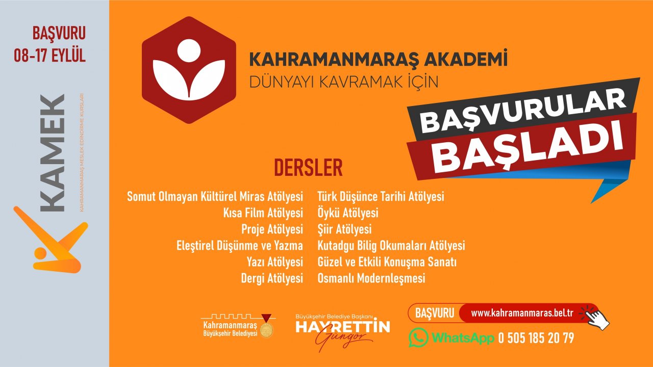 Kahramanmaraş Akademi, Güz Döneminde Kursiyerleriyle Buluşuyor!