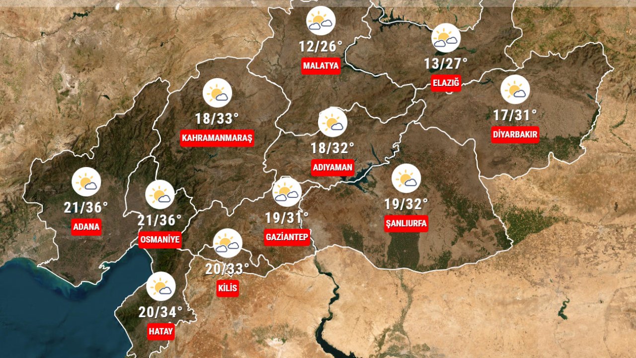 Kahramanmaraş’ta bugün hava durumu nasıl olacak?