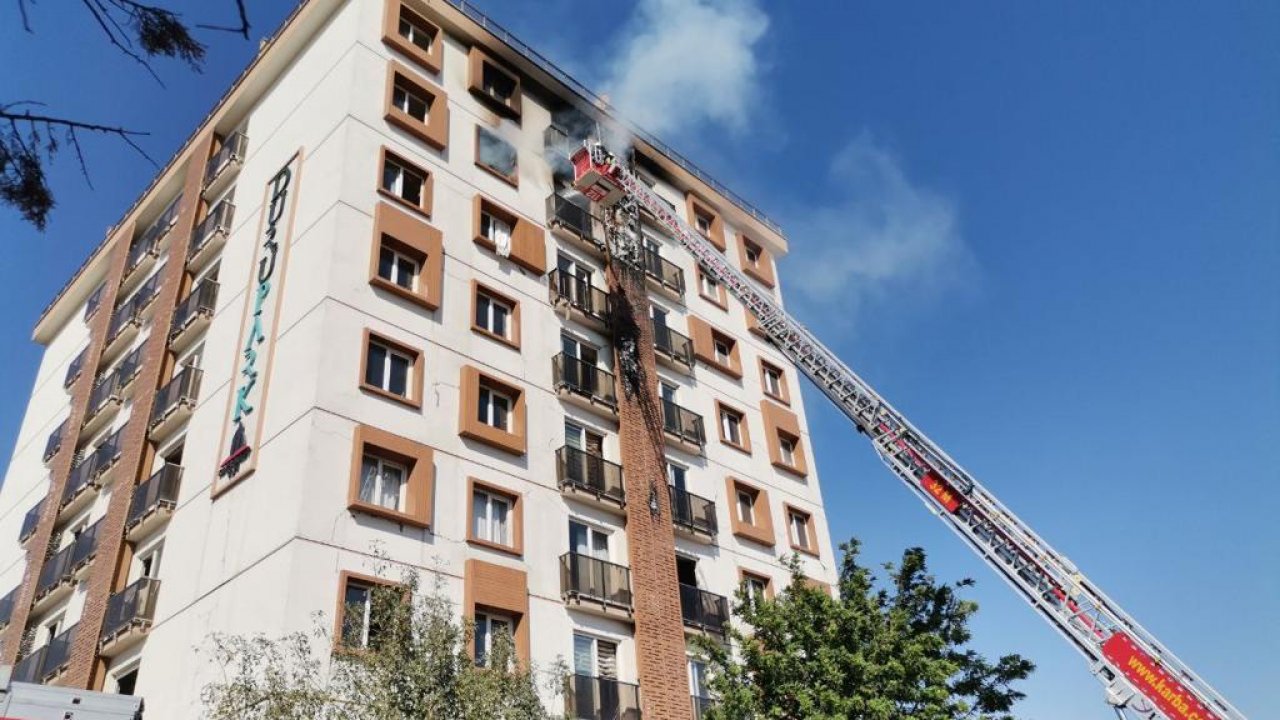 Kahramanmaraş’ta hafif hasarlı binada yangın!