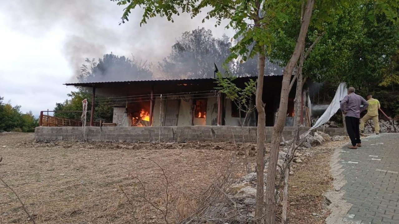 Kahramanmaraş’ta depremzede aileye yangın şoku! Her şeyleri yandı!   