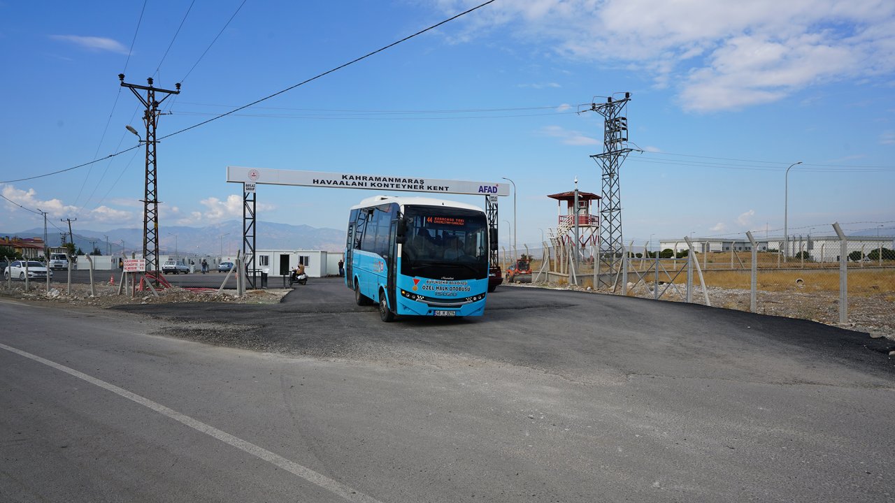 Kahramanmaraş’ta Konteyner Kent’e Ulaşım için ek otobüs seferi!