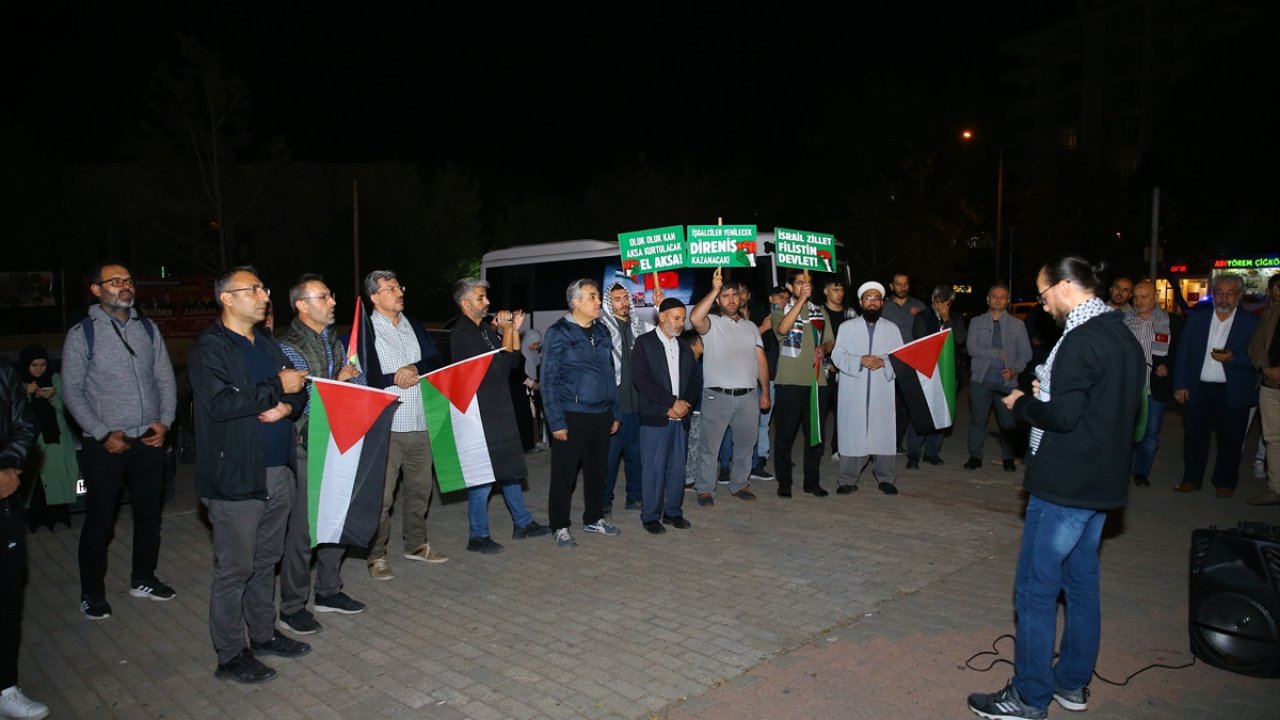 İsrail'in Gazze'ye saldırıları Kahramanmaraş’ta protesto edildi!