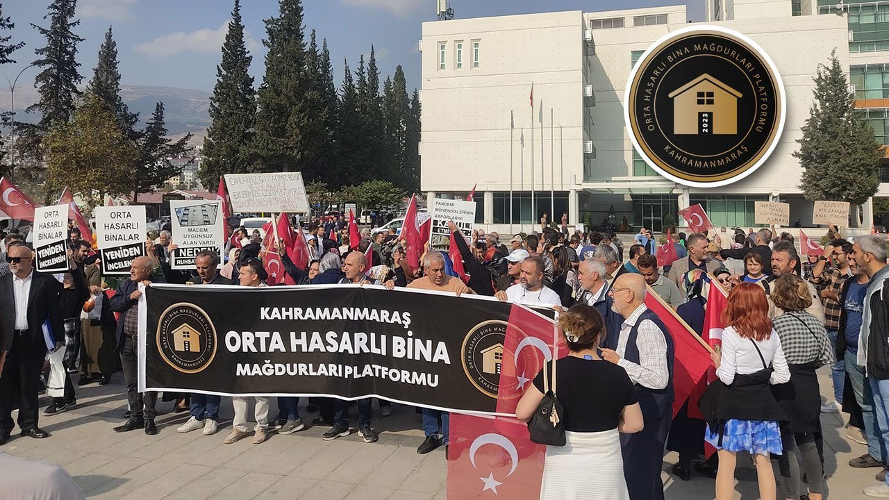 Kahramanmaraş'ta güç birliği yapan Orta Hasar mağdurları umut aradı!