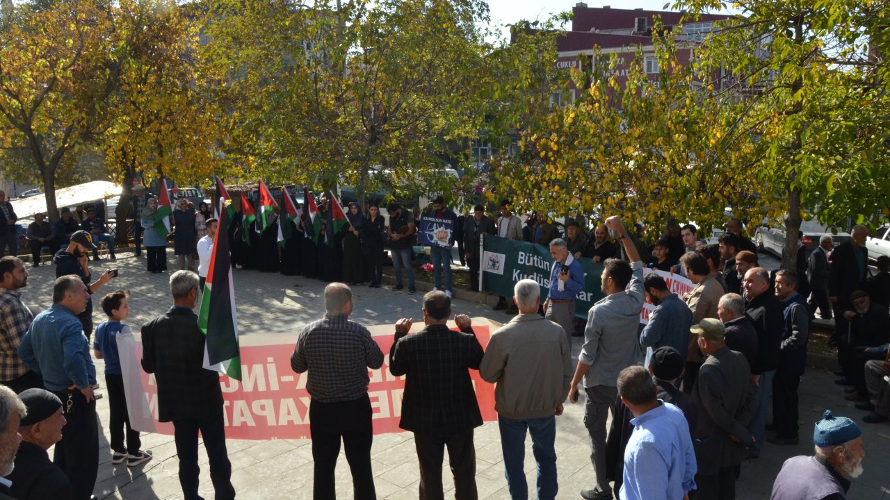 Kahramanmaraş'ta Filistin'e destek gösterisi düzenlendi!