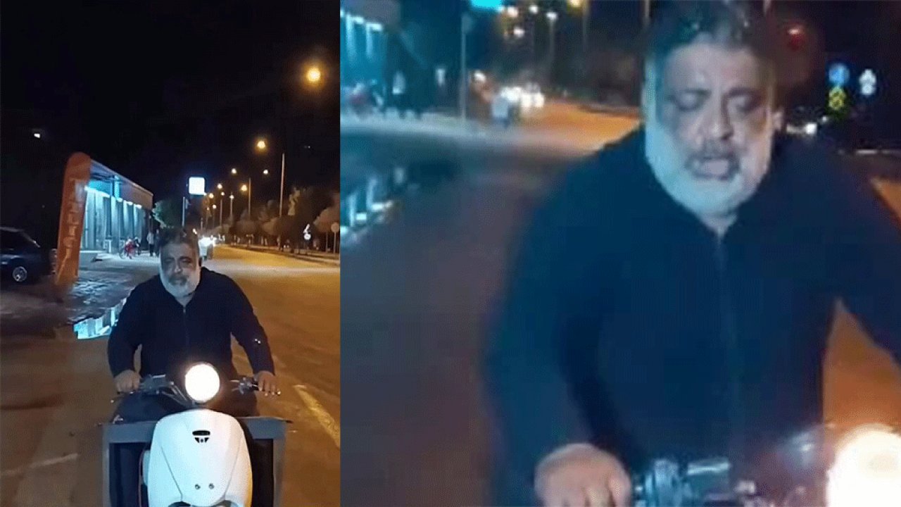 Kahramanmaraş'ta Motosikletle seyir halinde mangal yapan adam şaşırttı!