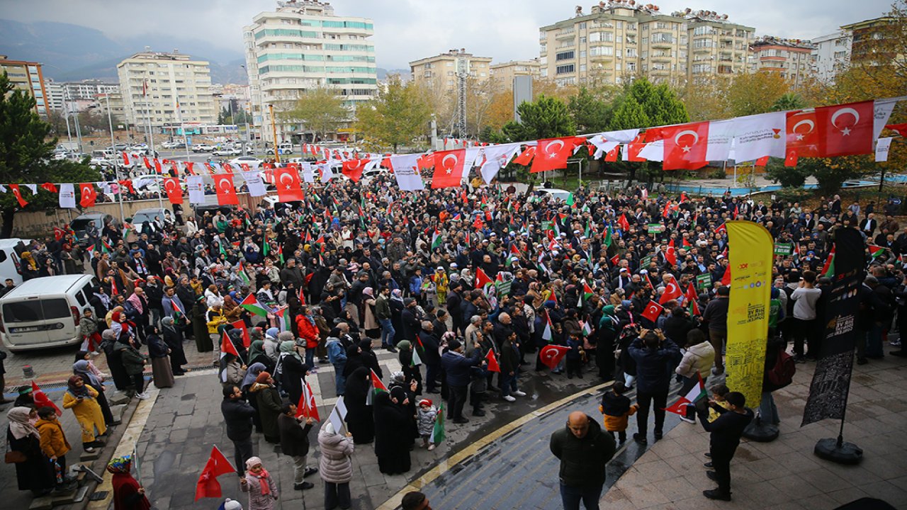 Kahramanmaraş’ta İsrail'e öfke, Gazze'ye destek!