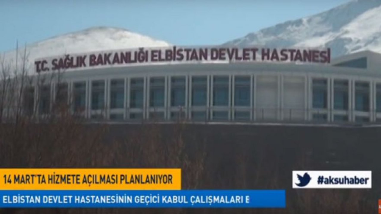 Elbistan Devlet Hastanesinin Geçici Kabul Çalışmaları Başladı.