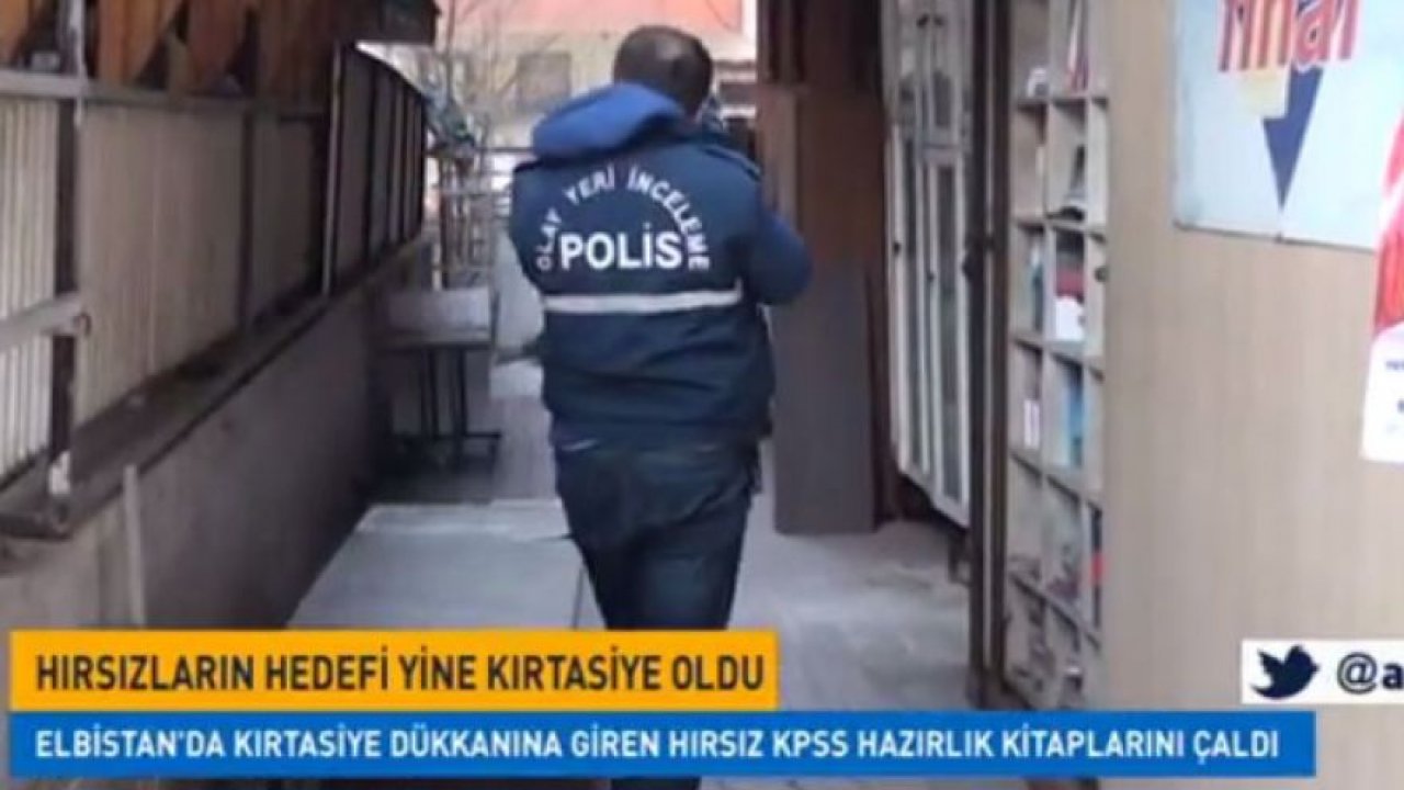 Kırtasiyeye Giren Hırsız KPSS Hazırlık Setlerini Çaldı.