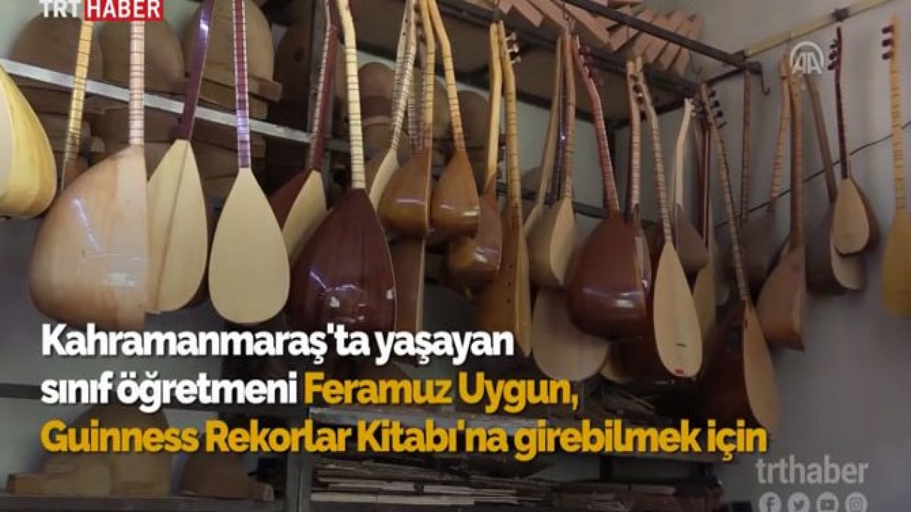 KAHRAMANMARAŞ’TA YAŞAYAN SINIF ÖĞRETMENİ FERAMUZ UYGUN GUİNNESS İÇİN 'DEV' BAĞLAMAYA ŞEKİL VERİYOR