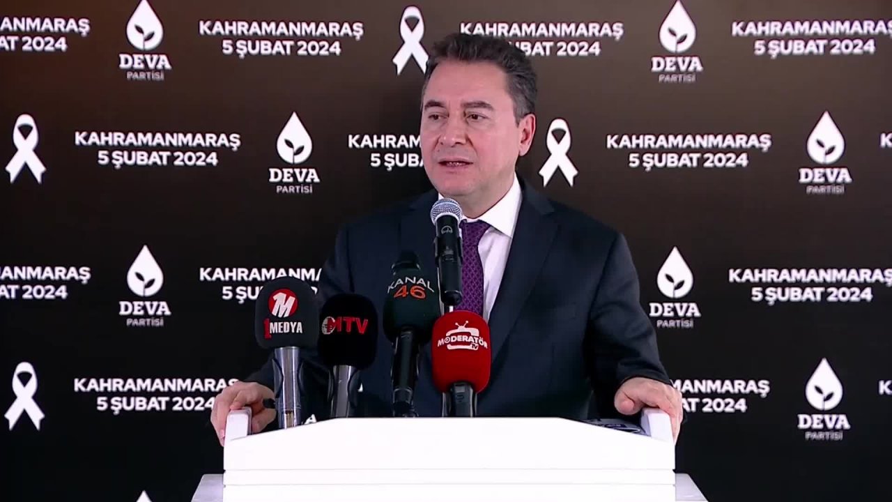 Ali Babacan Kahramanmaraş’ta: “Bir sene oldu, vatandaşlarımız başlarını sokacak eve kavuşamıyor”