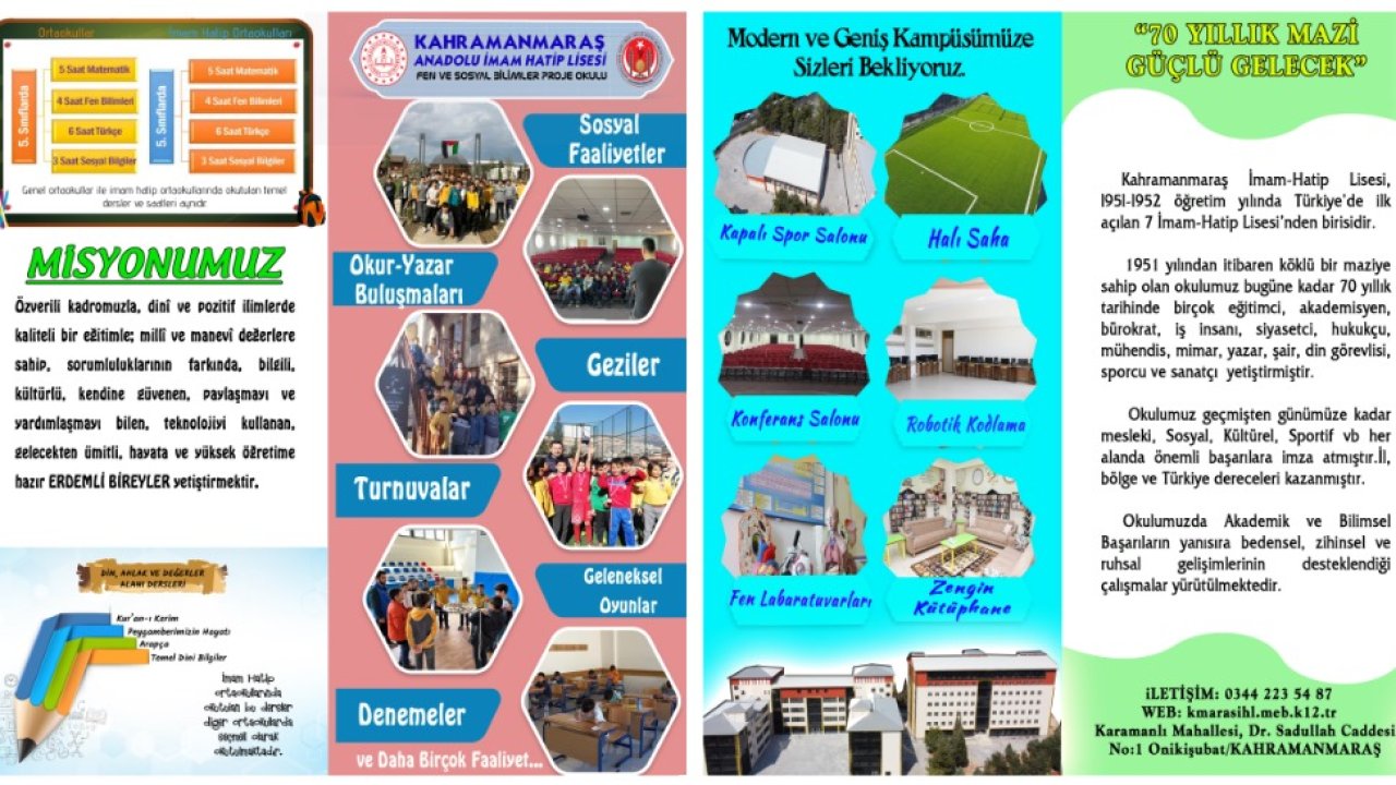 Kahramanmaraş Proje İmam Hatip Ortaokulu için tarih belli oldu!