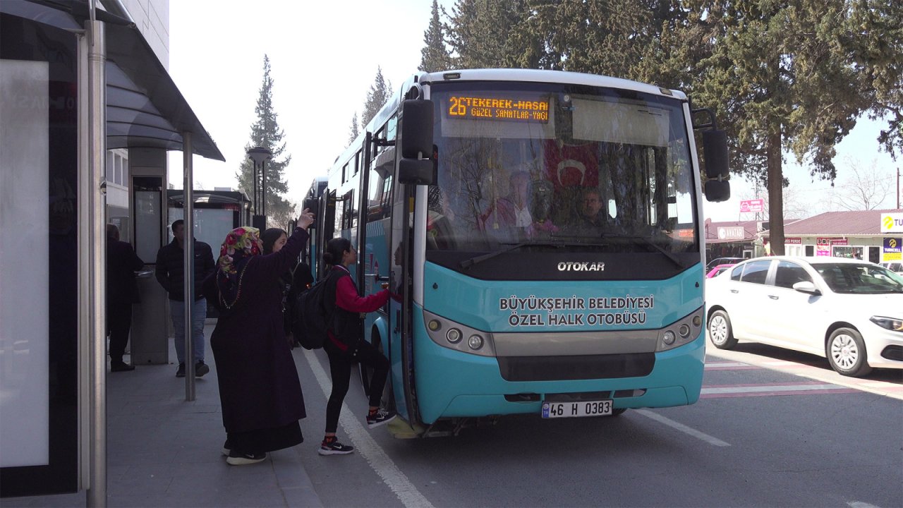 Kahramanmaraş’ta otobüslere ücretsiz 210 bin biniş gerçekleşti!