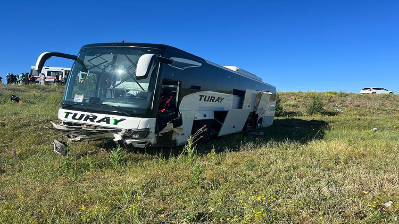 Şarampole inen yolcu otobüsündeki 21 kişi yaralandı!