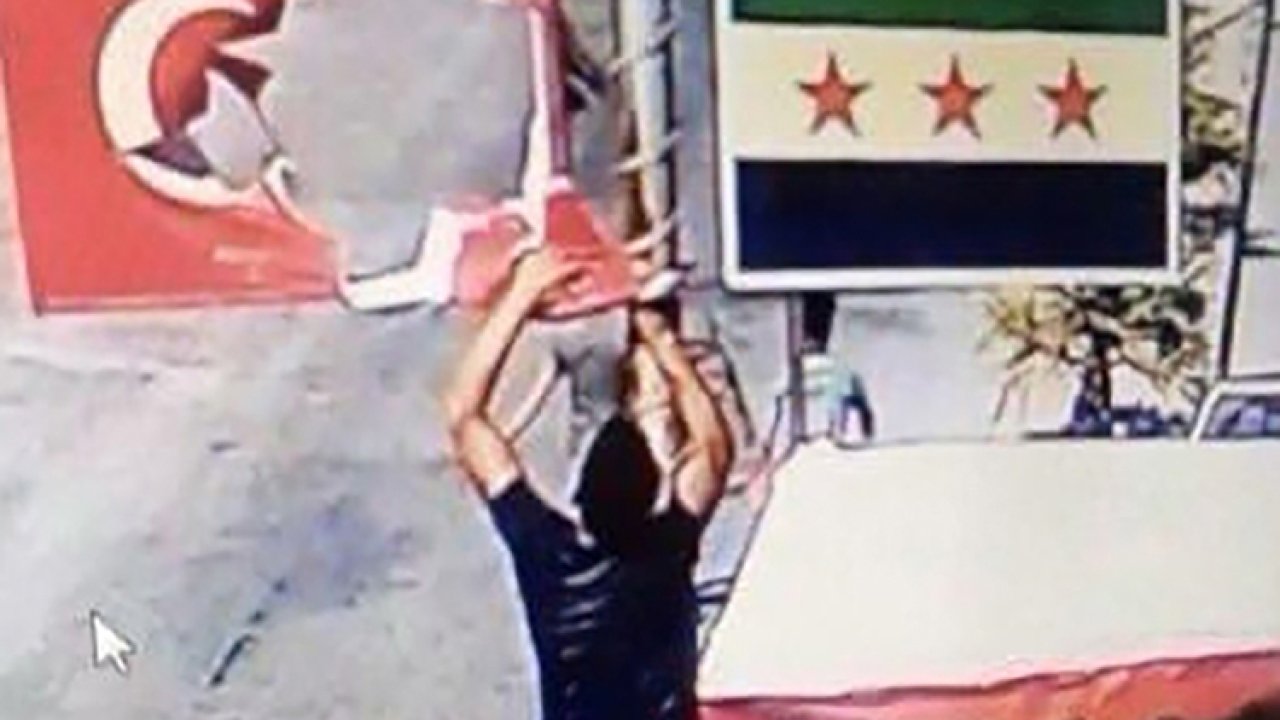 Suriye'de bayrağımıza yönelik provokasyonda bulunanlar yakalandı!