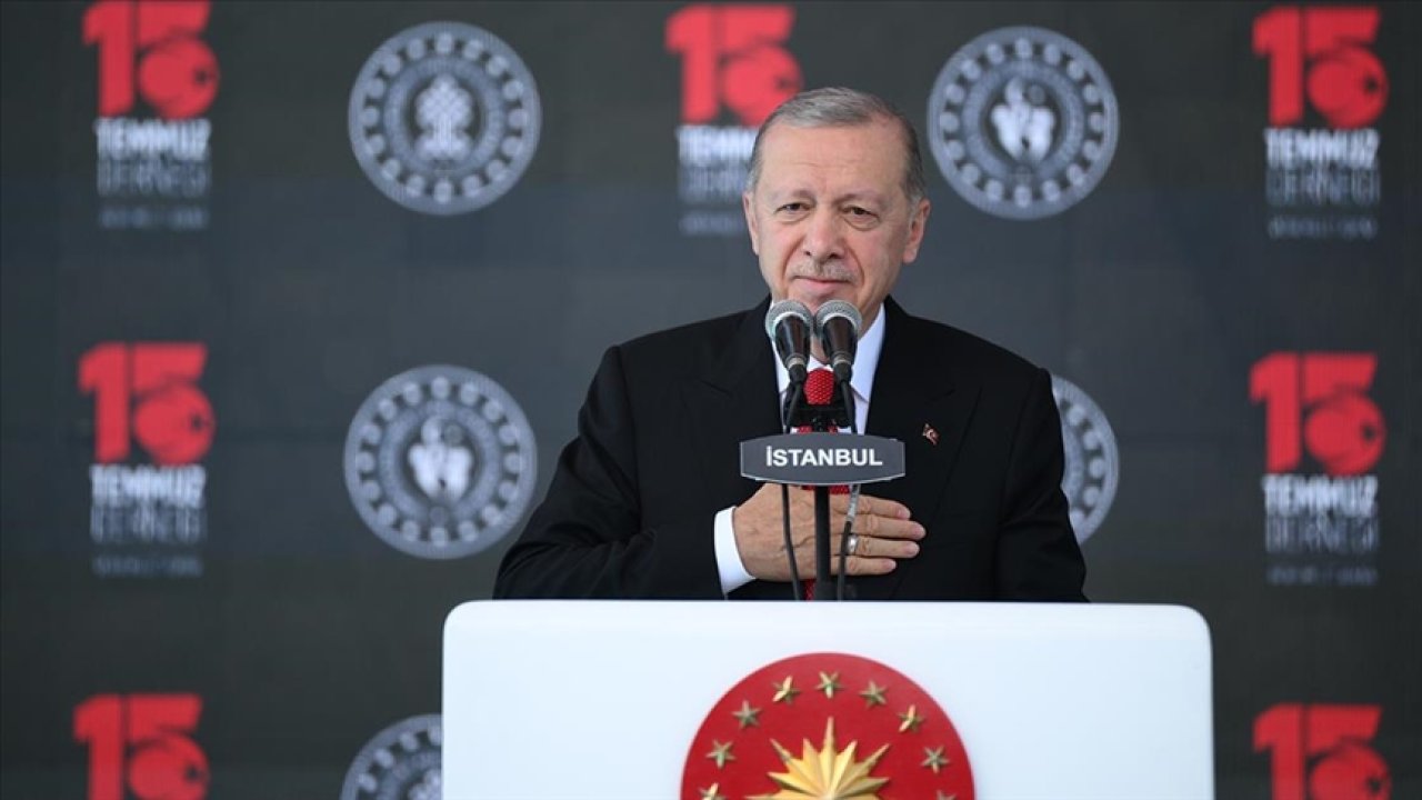 Cumhurbaşkanı Erdoğan: 15 Temmuz'a 'Oyun' diyenleri kıyamete kadar affetmeyeceğiz"