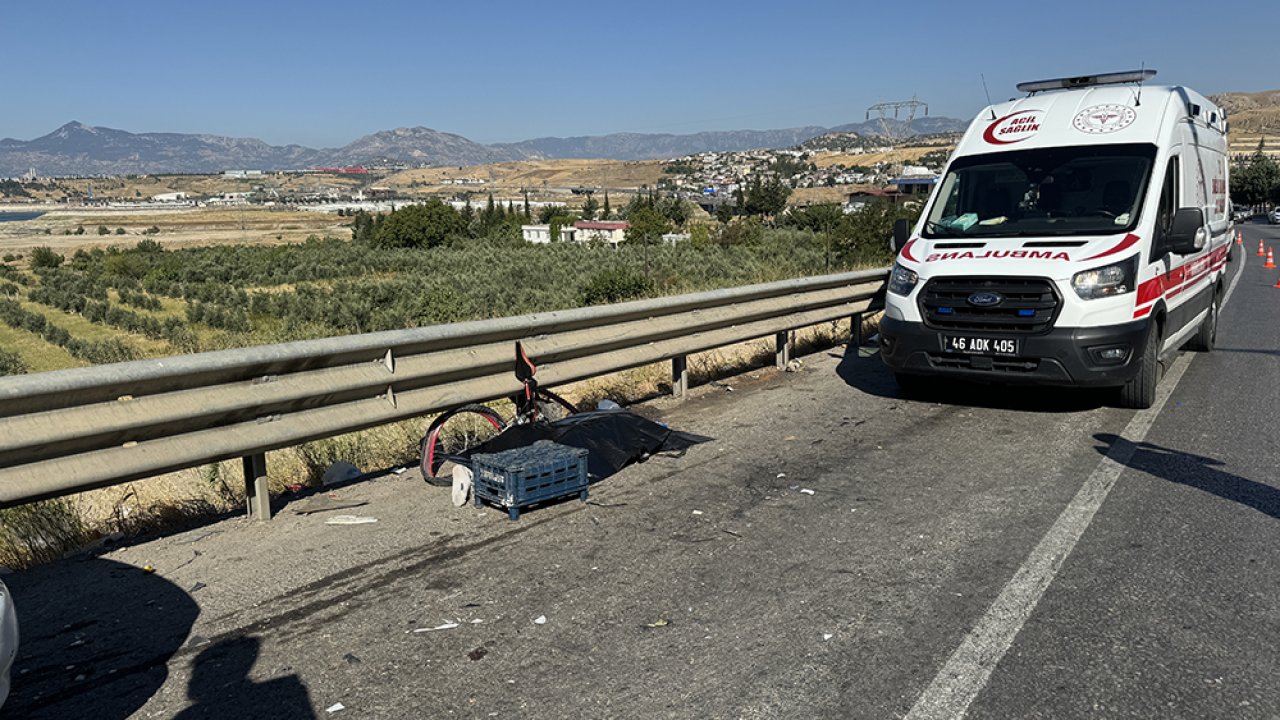 Kahramanmaraş’ta aracın çaptığı bisikletli öldü!