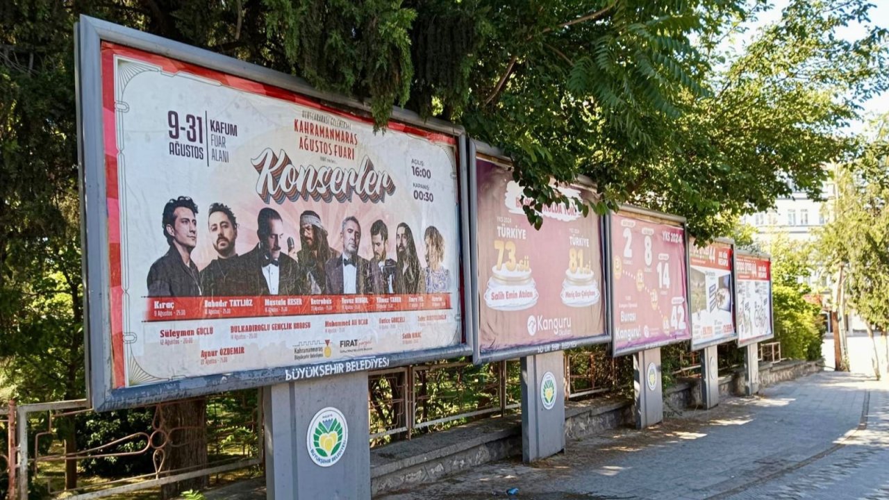 7 ilde billboardlarda Kahramanmaraş reklamı!