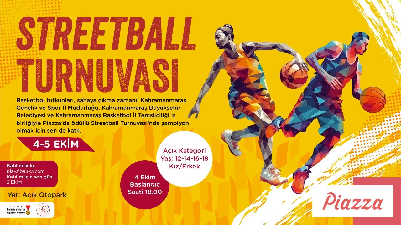 Kahramanmaraş’ta Basketbol Turnuvası Gençleri Çağırıyor!