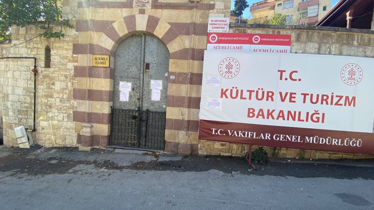 Kahramanmaraş’ta Tarihi Camii, bir yıl kapalı olacak!