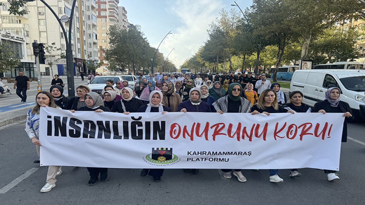 Kahramanmaraş'ta İsrail protestosu!