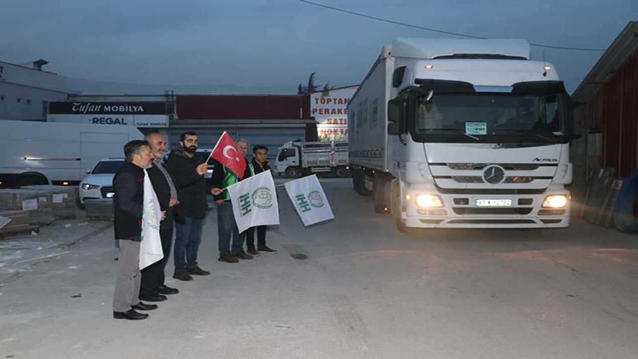 Kahramanmaraş'tan Suriye'ye 1 tır su gönderildi!