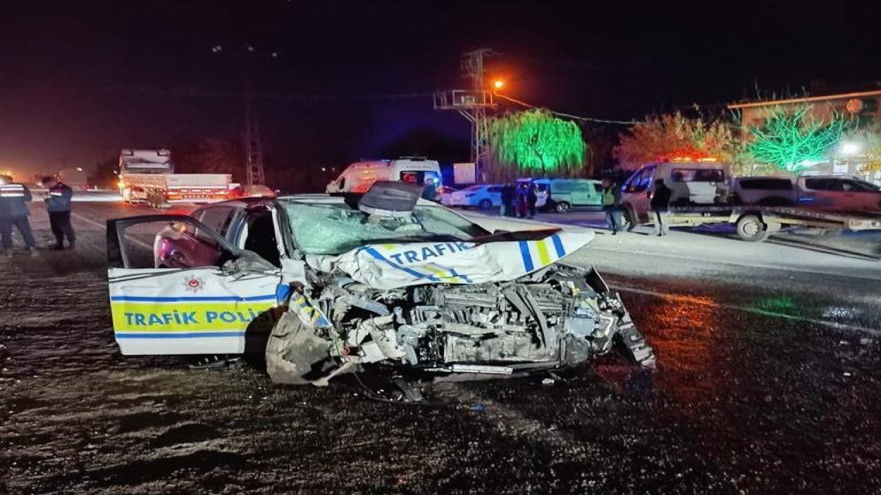 Kahramanmaraş’ta polis aracıyla hafif ticari araç çarpıştı! 1 Ölü, 2 Yaralı