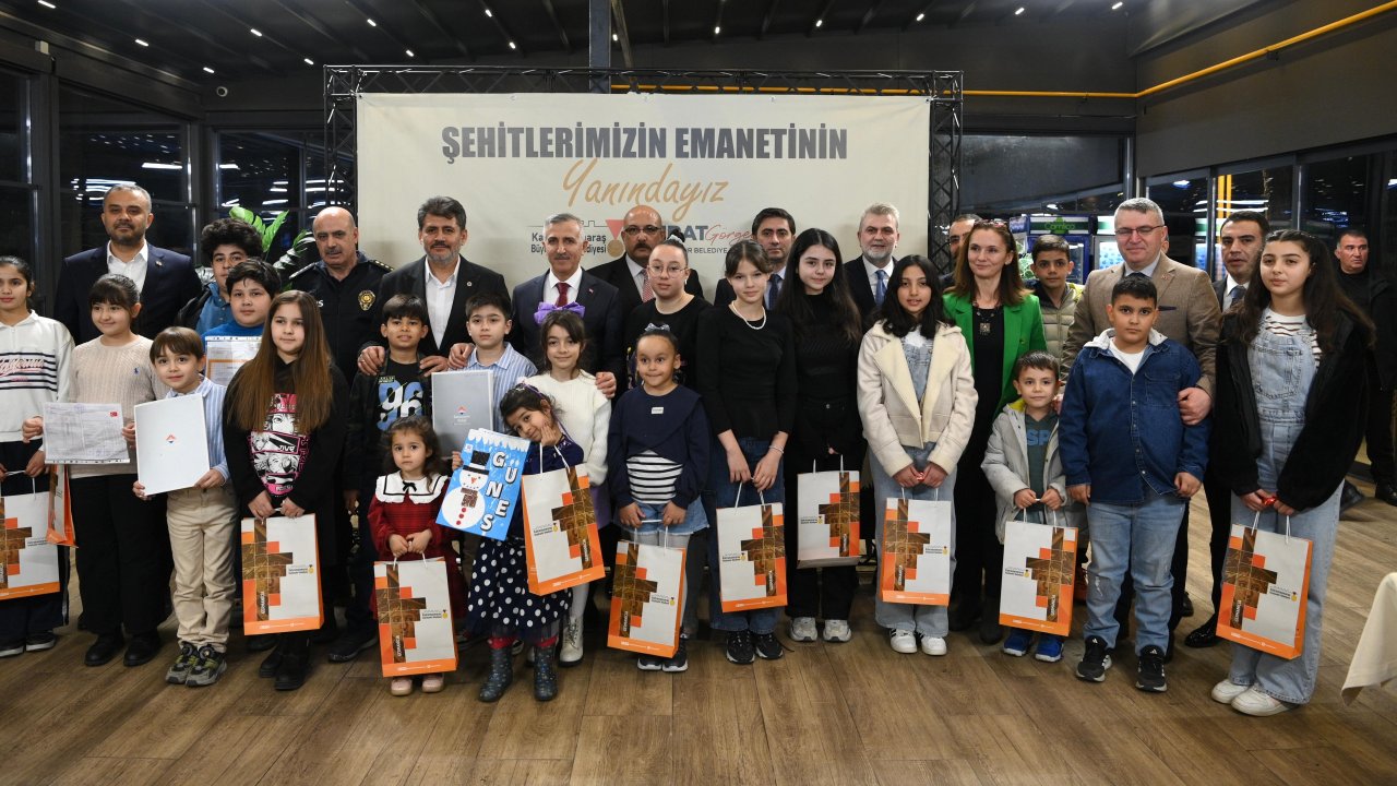 Kahramanmaraş’ta Şehit Çocukları karne sevinci yaşadı!