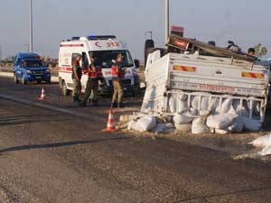 Türkoğlunda Trafik Kazası: 2 Yaralı