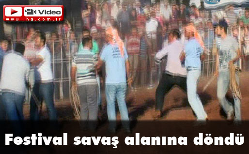 Festival savaş alanına döndü