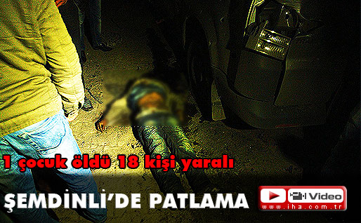 Şemdinlide patlama