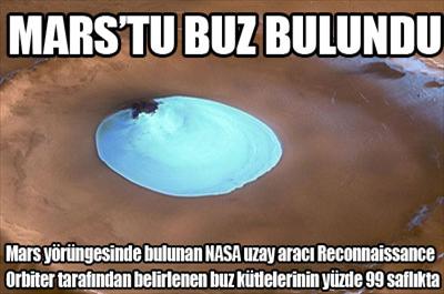 Marsta buz kütlesi