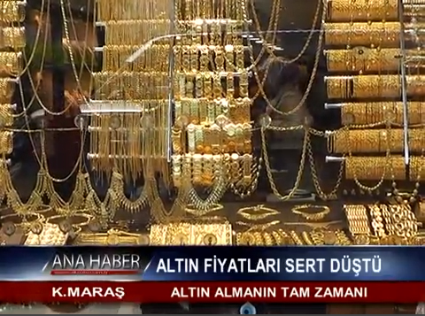 Altın Fiyatları Sert Düştü