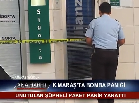 Kahramanmaraşta Bomba Paniği