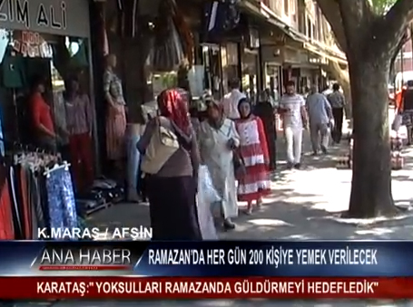 Ramazanda Her Gün 200 Kişiye Yemek Verilecek