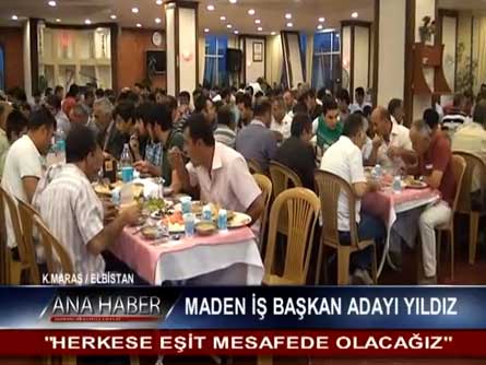 Maden İş Başkan Adayı Yıldız;