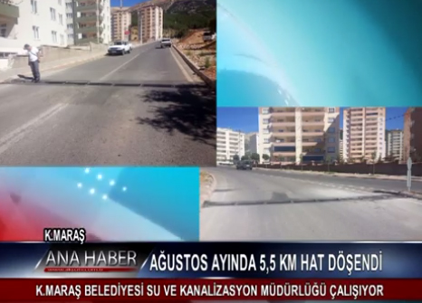 Ağustos Ayında 5,5 Km Hat Döşendi